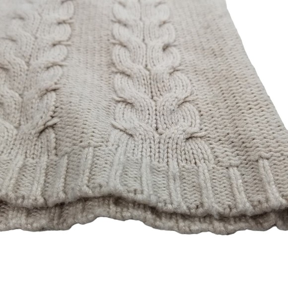 The Limited Boatneck Cableknit Sweater 3/4 Sleeve Womens Jrs Sz M  Wool Viscose - Picture 7 of 16